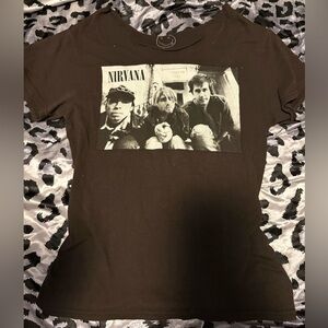 NIRVANA dark brown Band Tee